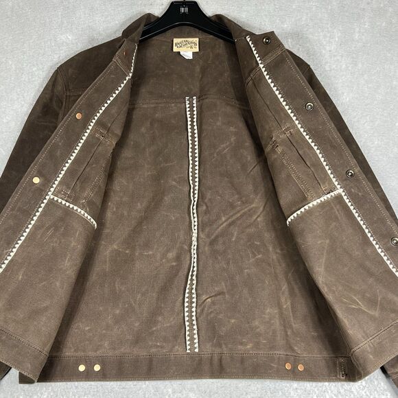 RAILCAR FINE GOODS Type 2 18 Ounce Wax Canvas Jacket Brown Men’s Large  NWOT - Picture 5 of 14